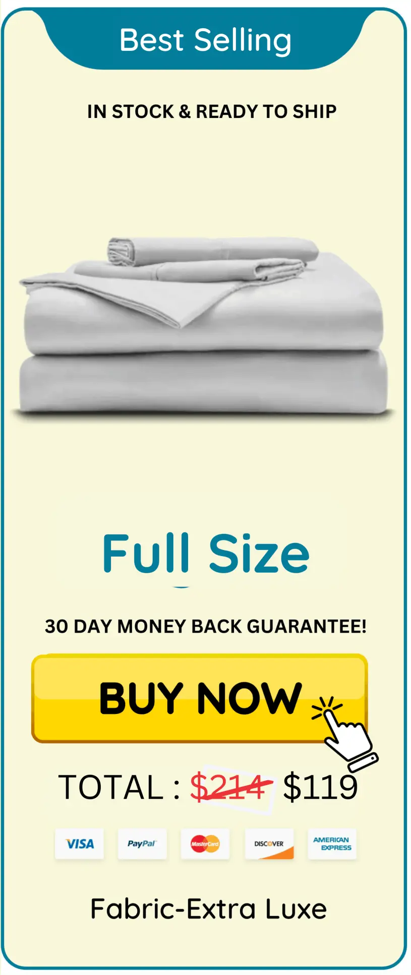 Miracle Sheets Full Size Package