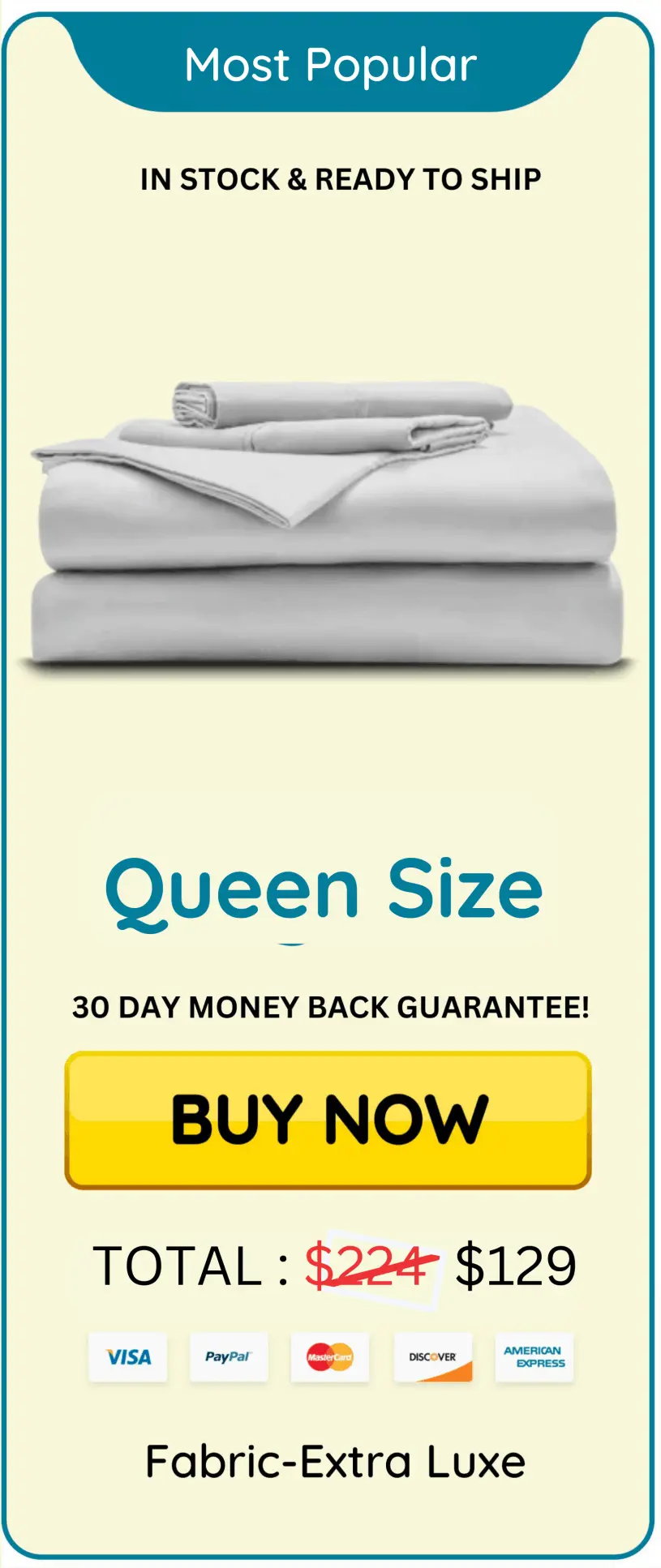 Miracle Sheets Queen Size Package